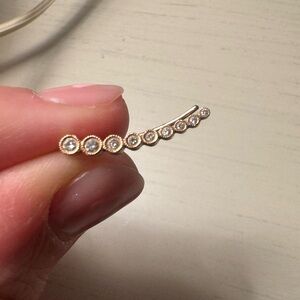 14k and Diamond Rose Gold Ear Climbers